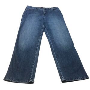 Gloria‎ Vanderbilt Dark blue wash Amanda womens denim jeans short size 12